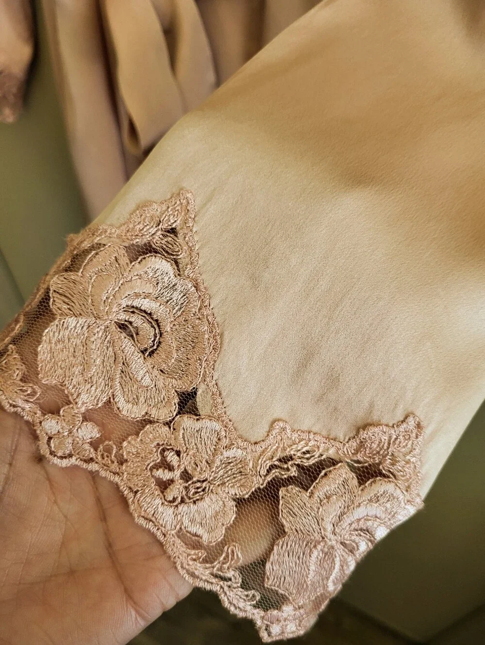 Vintage 100% Silk Blush Pink Robe & Nightgown Set | Sandwashed Silk